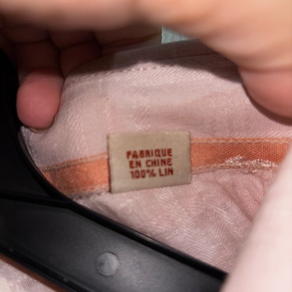 Tommy  Bahama Size XL  100% Linen  Short Sleeve Button Front Shirt - Picture 5 of 7